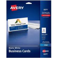 Avery 8371 Perforated Inkjet Business Card