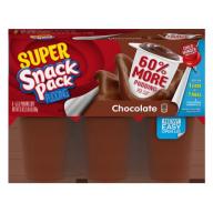 Super Snack Pack Creamy Chocolate Pudding, 5.5 oz, 6 count