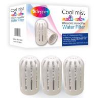 Pack of 3 Replacement Filters For Bolegner Multi-Color Cool Mist Ultrasonic Humidifier