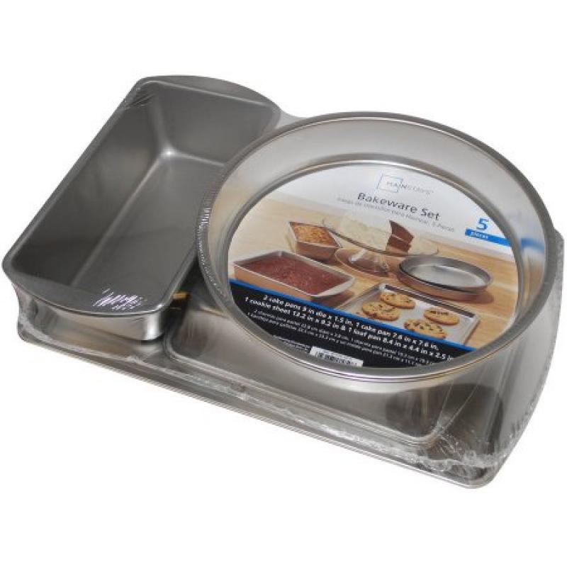 Mainstays Ms Uncoated 5-Piece Bakeware Set