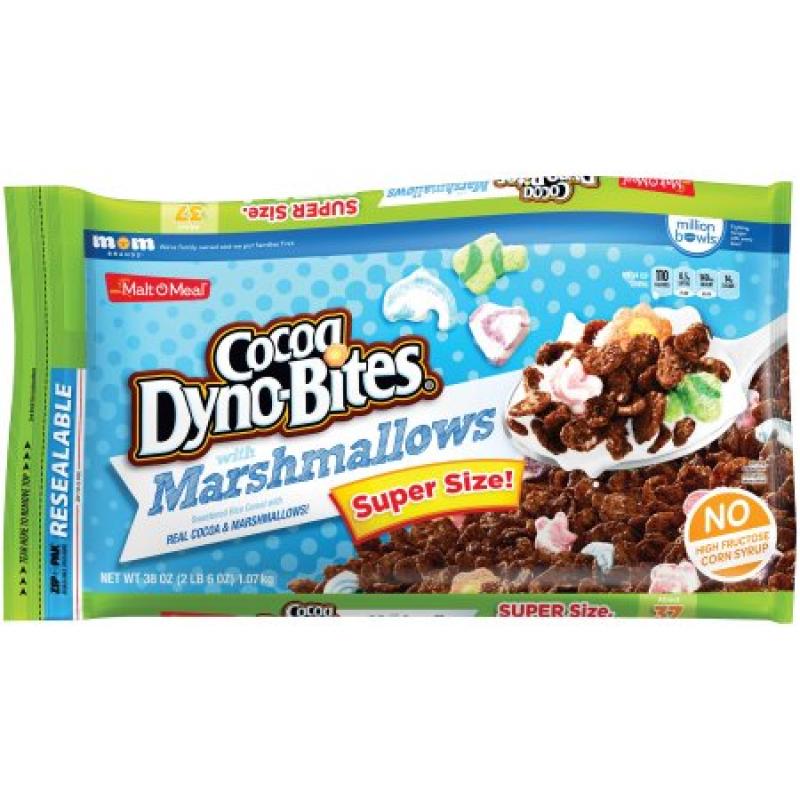 Malt-O-Meal Cocoa Dyno-Bites with Marshmallow Cereal, 38 oz