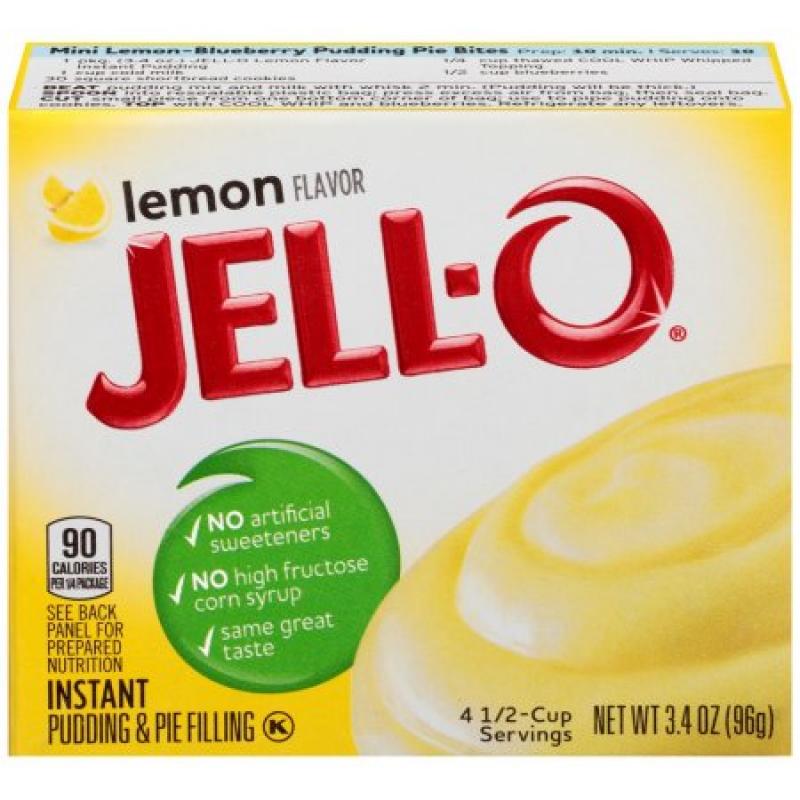 Jell-O Instant Pudding & Pie Filling Lemon, 3.4 Oz