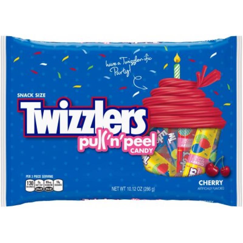 Twizzlers Birthday Pull &#039;n&#039; Peel Candy, Cherry, 10.12 oz