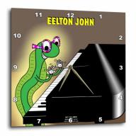 3dRose Eelton John the piano player, Wall Clock, 10 by 10-inch