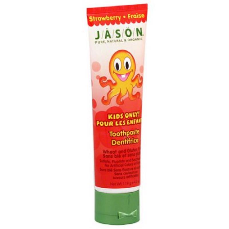 Jason Kids Only! Toothpaste, Strawberry, 4.2 oz