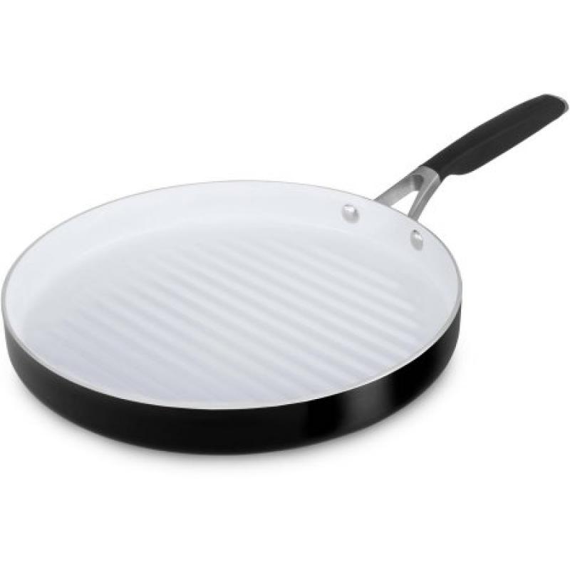 Select by Calphalon Ceramic Nonstick 12-Inch Round Grill Pan