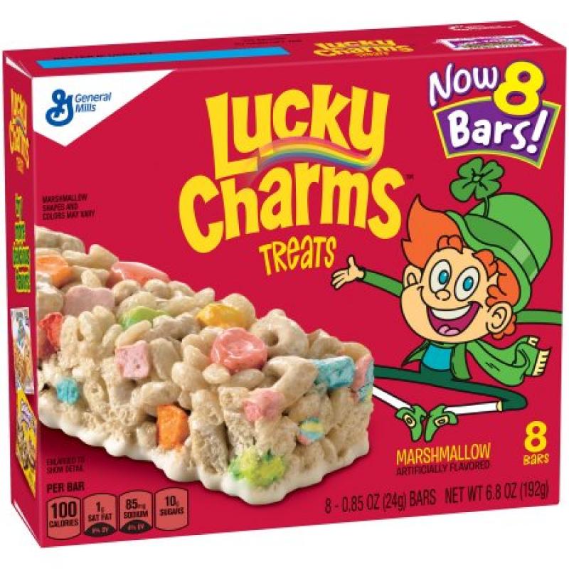 Lucky Charms Marshmallow Treats, 8 Count, 6.8oz Box