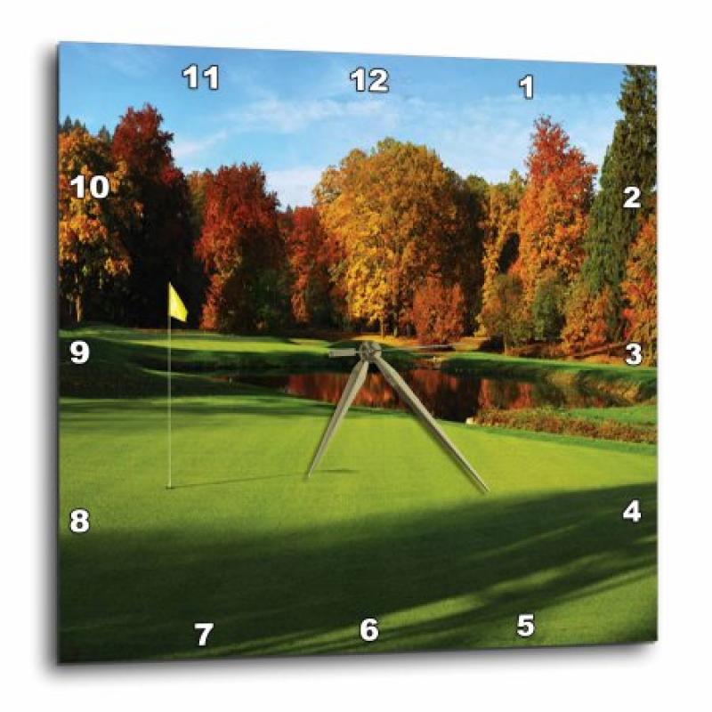 3dRose Famous Golf Course In Austria, Wall Clock, 15 by 15-inch