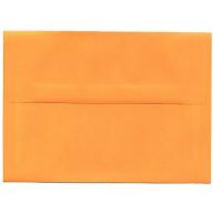JAM Paper A7 5-1/4" x 7-1/4" Paper Invitation Envelopes, Brite Hue Ultra Orange, 25pk