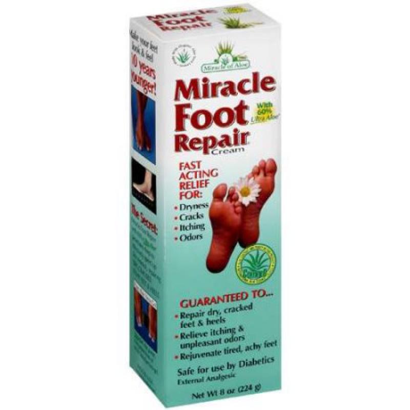 Miracle Of Aloe Foot Repair Cream, 8 oz