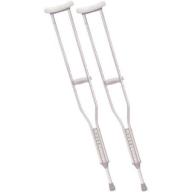Drive Medical Walking Crutches with Underarm Pad and Handgrip, Tall Adult