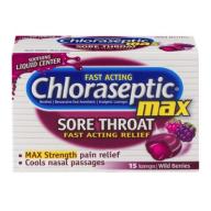 Chloraseptic® Total Sore Throat + Cough Lozenges - Wild Cherry