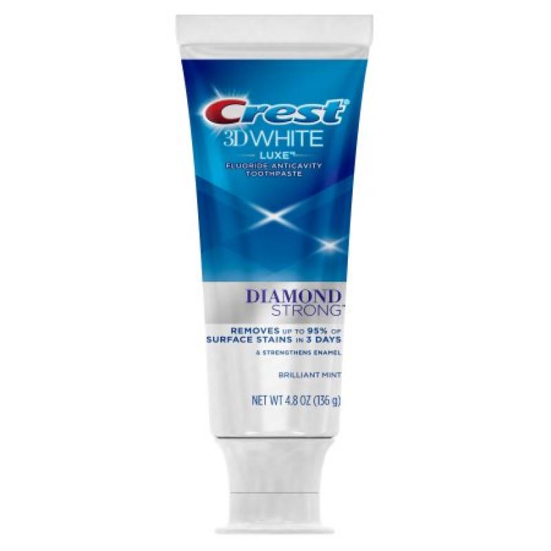Crest 3D White Luxe Diamond Strong Toothpaste, 4.8 Oz
