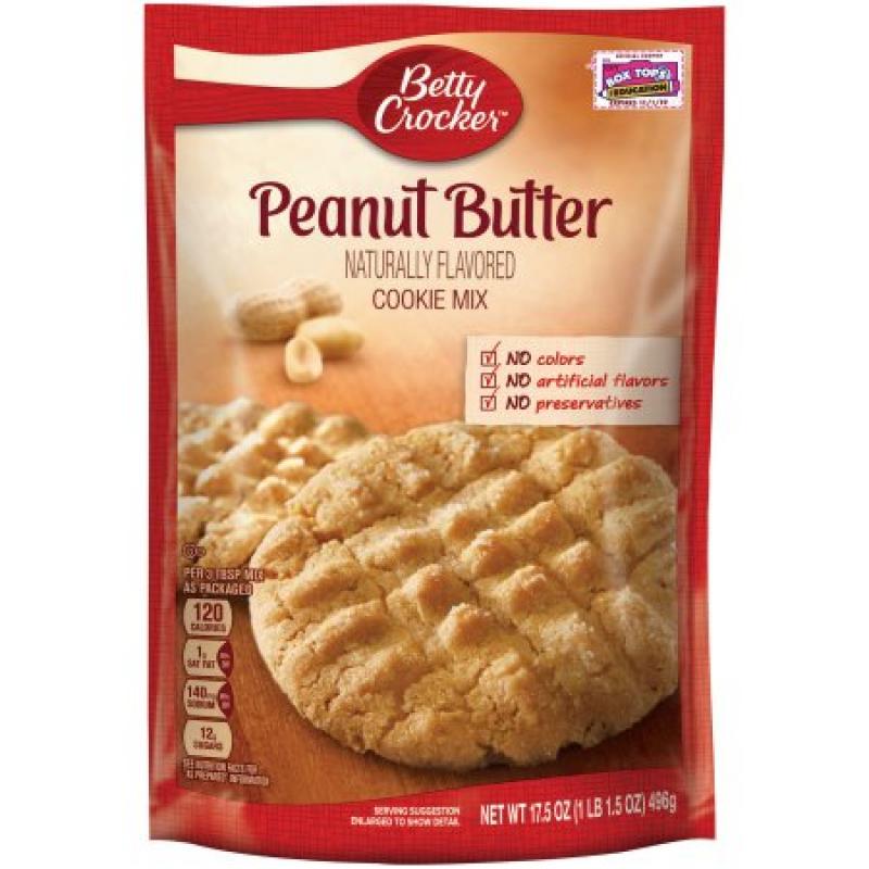 Betty Crocker Cookie Mix Peanut Butter 17.5 oz Pouch