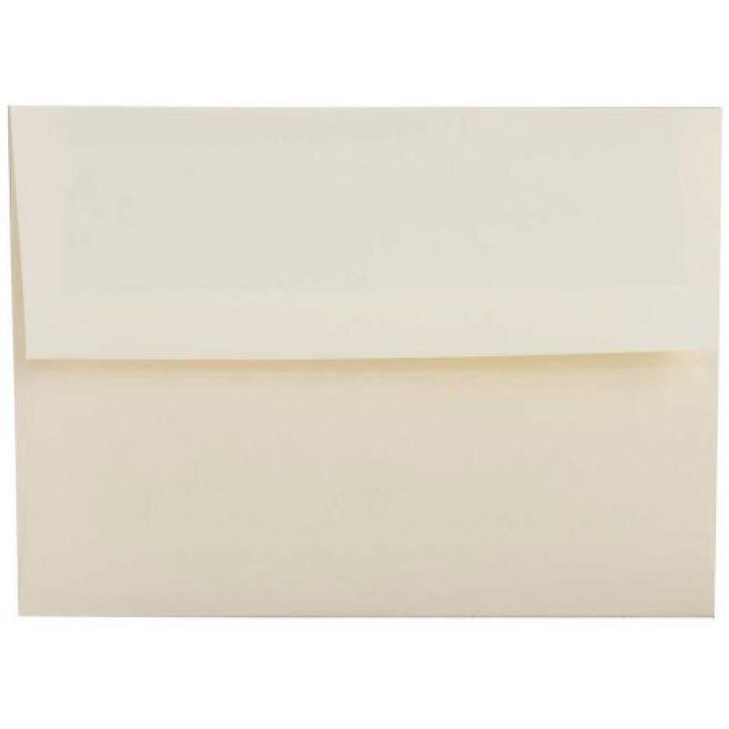 A2 (4 3/8" x 5-3/4") Strathmore Recycled Paper Invitation Envelope, Natural White Linen, 25pk