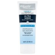 Equate Beauty Ultra Sheer Sunscreen Lotion, SPF 30, 3 fl oz