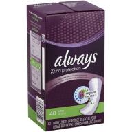 Always Xtra Protection Long Daily Liners 40 ea (Pack of 2)