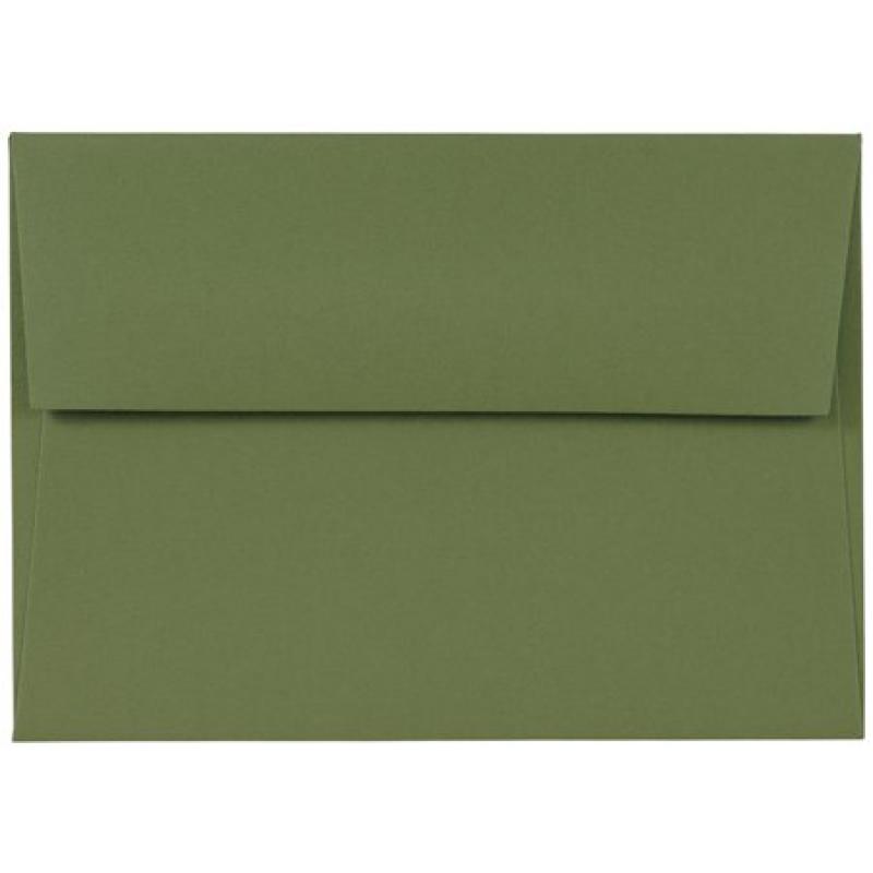 JAM Paper 4Bar A1 Invitation Envelopes, 3 5/8" x 5 1/8", Chartreuse, 1000/carton