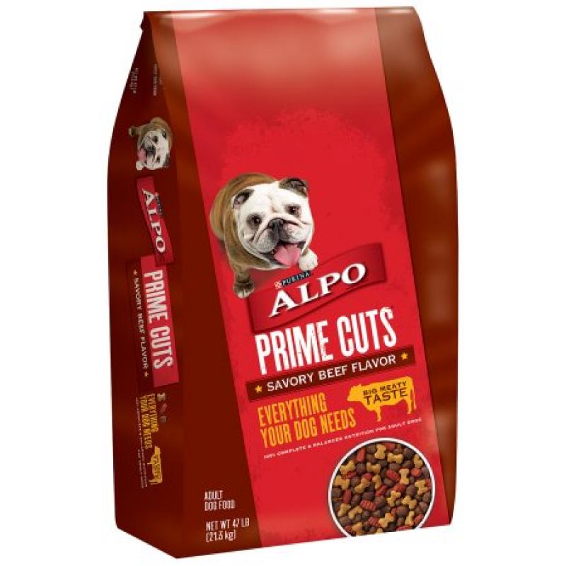 Purina ALPO Prime Cuts Savory Beef Flavor Dog Food 47 lb. Bag