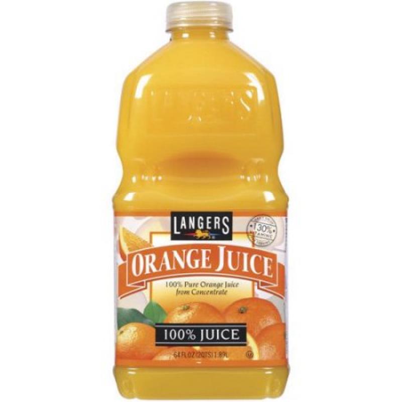 Langers 100% Juice Orange, 64 oz