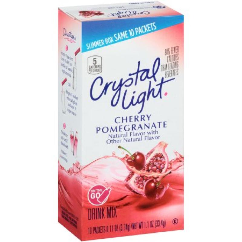 Crystal Light Raspberry Lemonade Drink Mix On The Go, 10 count, 0.88 OZ (22.6g)