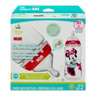 Nuk Disney Minnie Mouse 10 oz Silicone Orthodontic Bottle, Med Flow, 3 ct