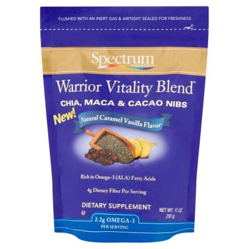 Spectrum Essentials Warrior Vitality Blend Chia, Maca & Cacao Nibs, 10 oz