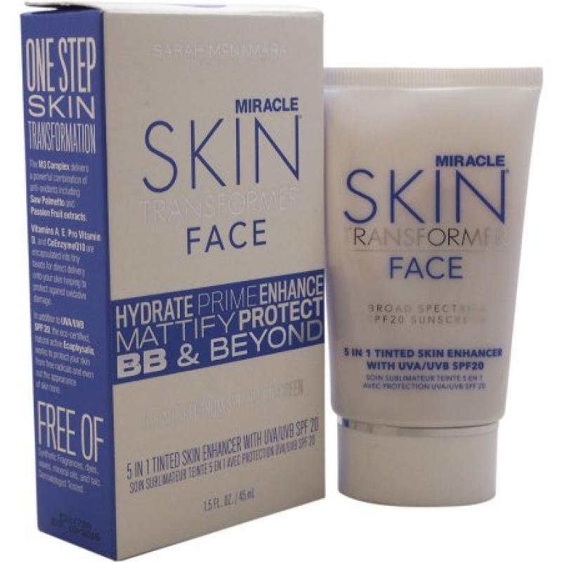 Miracle Skin Transformer for Women Face, SPF 20 Light, 1.5 oz