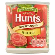 Hunt&#039;s No Salt Added Tomatoes Sauce 8 Oz Can