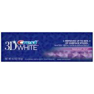 Crest 3D White Fluoride Anticavity Toothpaste, Radiant Mint, 4 Oz