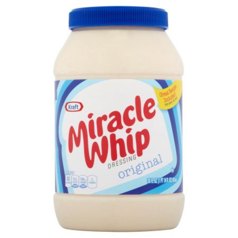 Kraft Miracle Whip Dressing Original, 30 FL OZ (887ml) Jar
