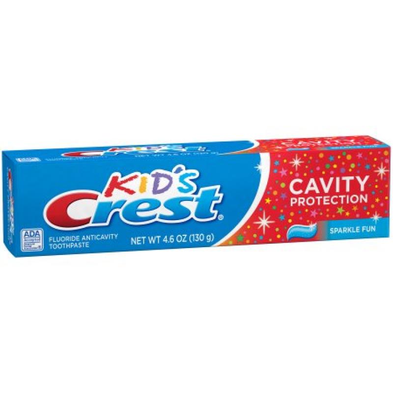 Crest Kid&#039;s Sparkle Fun Cavity Protection Toothpaste, 4.6 oz
