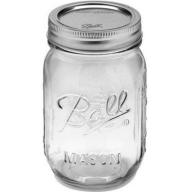 Ball 12-Count Regular Mouth Pint Jars with Lids and Bands