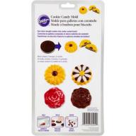 Wilton 6-Cavity Cookie & Candy Mold, Daisy & Rose 2 Designs 2115-0004