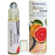 Sparoom iScentials Relax All-Natural Roll-a-Therapy Roll-on Essential Oil Blends, .33 fl oz