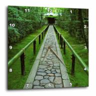 3dRose Zen Garden Path, Kyoto, Japan-AS15 STE0081 - Shin Terada, Wall Clock, 10 by 10-inch