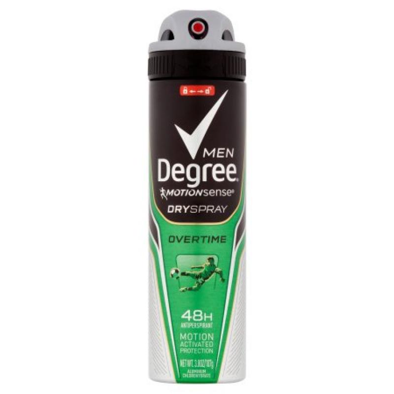 Degree Men MotionSense Overtime Antiperspirant Deodorant Dry Spray, 3.8 oz