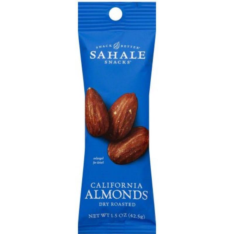 Sahale Snacks Dry Roasted California Almonds, 1.5 oz, (Pack of 9)