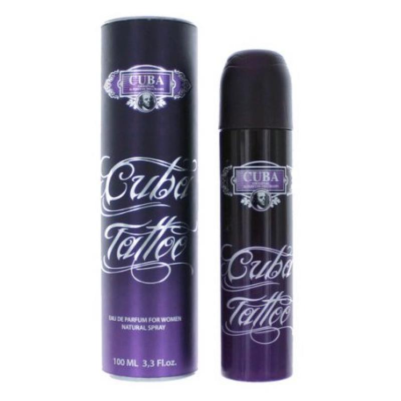 Cuba Tattoo Perfume by Cuba, 3.3 oz EDP Spray for Women