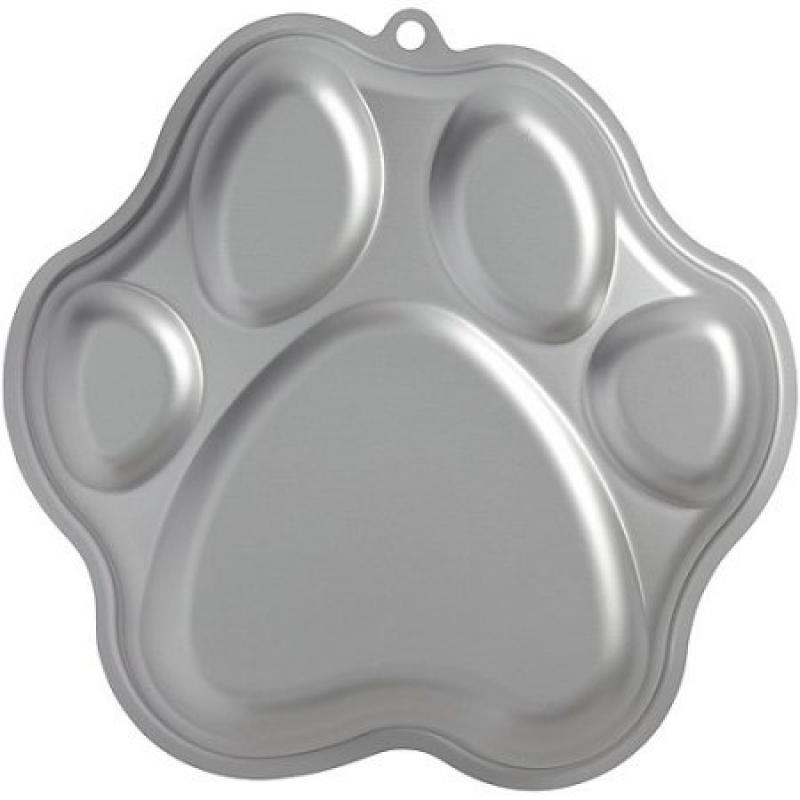 Wilton Novelty 11"x9" Shaped Cake Pan, Paw Print 2105-0252