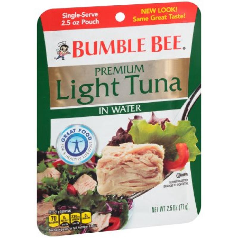 Bumble Bee Premium Light Tuna In Water, 2.5 OZ