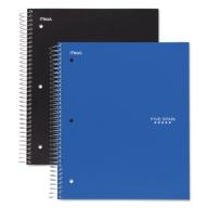 Five Star Wirebound 3-Subject Notebook, College Rule, 11 x 8 1/2, 150 Sheets, Assorted