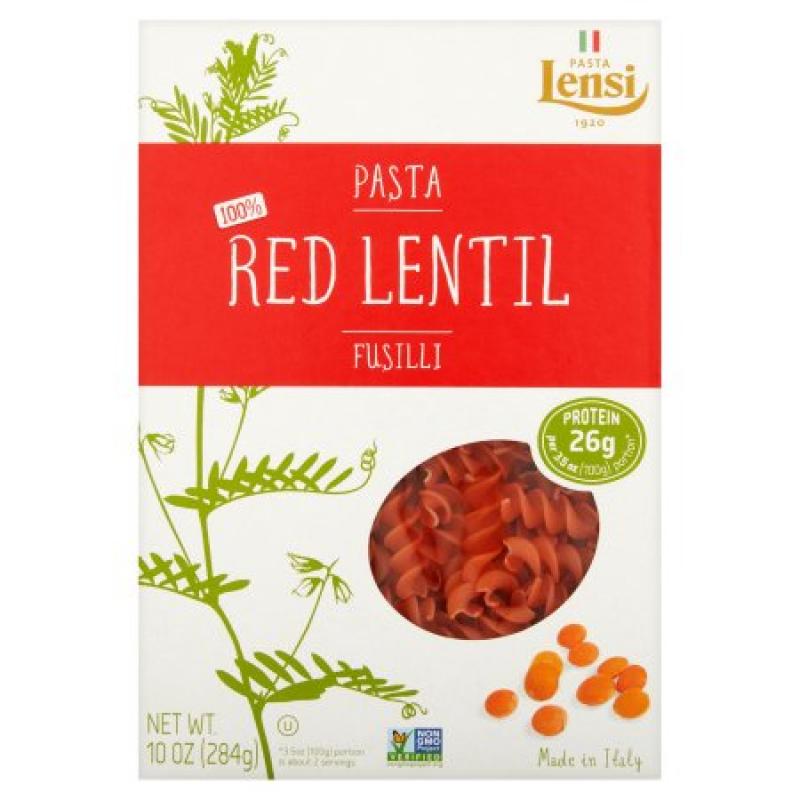 Lensi 100% Red Lentil Fusilli Pasta 10oz
