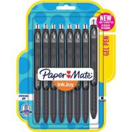 Paper Mate InkJoy Gel Pens, Fine Point, Black, 8-Pack