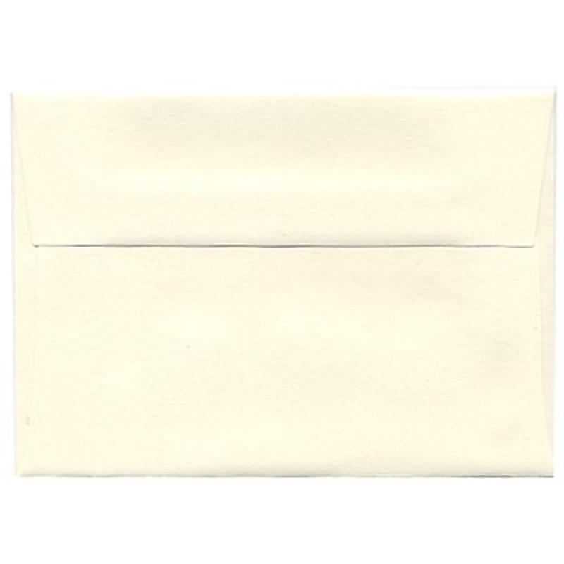 JAM Paper 4Bar A1 Strathmore Envelope, 3 5/8 x 5 1/8, Natural White Wove, 25/pack