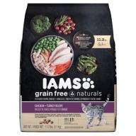IAMS Grain Free Naturals Chicken and Turkey Recipe Dry Cat Food 11.2 Pounds