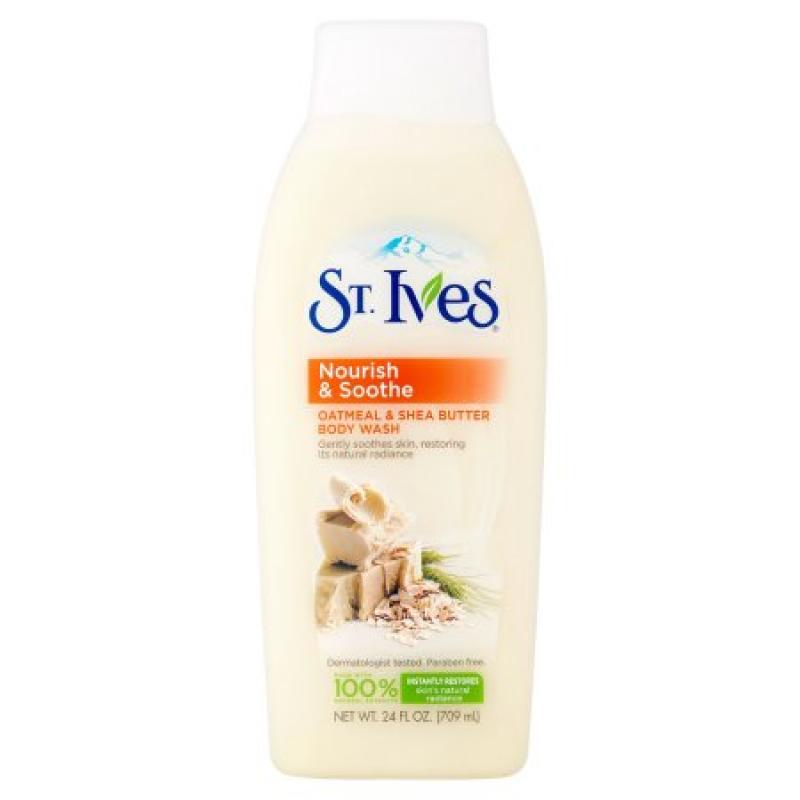 St. Ives Nourish & Soothe Oatmeal & Shea Butter Body Wash, 24 fl oz
