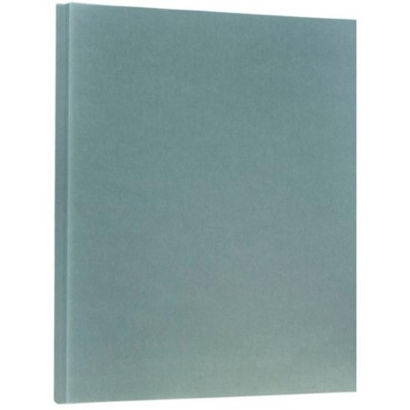 JAM Paper Translucent Vellum Cardstock, 8 1/2 x 11, 43lb Ocean Blue, 250 Sheets/Pack