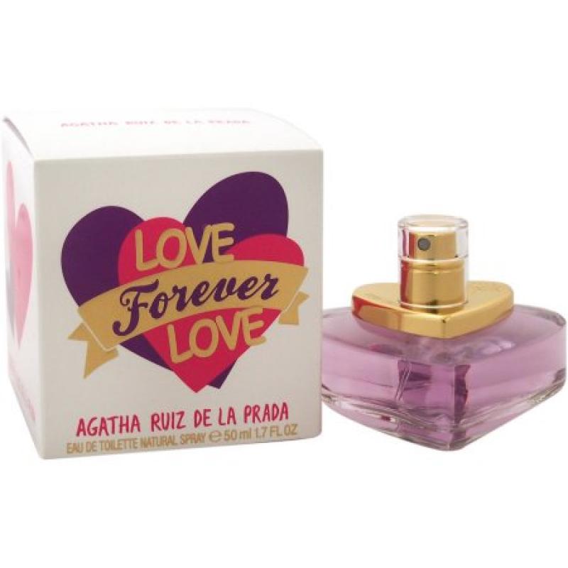 Agatha Ruiz De la Prada Love Forever Love EDT Spray, 1.7 fl oz