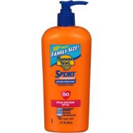 Banana Boat Sport Performance Lotion Family Size Sunscreen Broad Spectrum SPF 50 - 12 Ounces